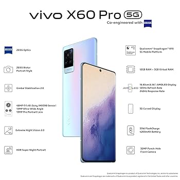 ANDROID - 新品 Vivo X60 pro 12GB 256GB Original Vivo X60 Pro 5G 12GB/256GB 6.56